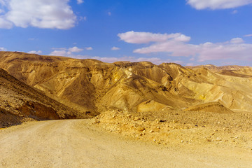Nahal Amram (desert valley) and the Arava desert landscape