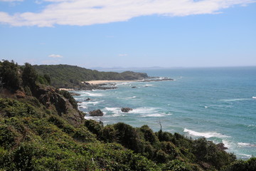 Fototapeta na wymiar View to North Smoky Beach, New South Wales Australia