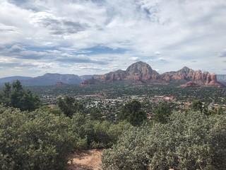 panoramic view of Sedona 