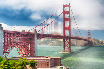 San Francisco California Golden Gate bridge daytime