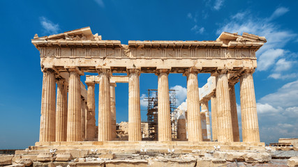 Parthenon on Acropolis, Athens, Greece. It is top landmark of Athens. Famous temple in city center....