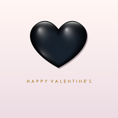 Gradient colored heart background. Abstract heart for design valentine's day card, wedding invitation, birthday party, romantic shop sale etc. 