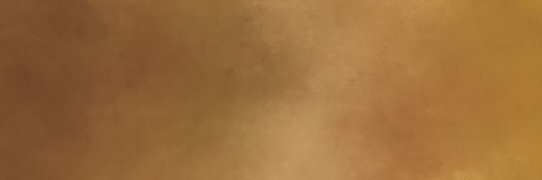 horizontal colorful grungy painting background texture with sienna, brown and peru colors. free space for text or graphic