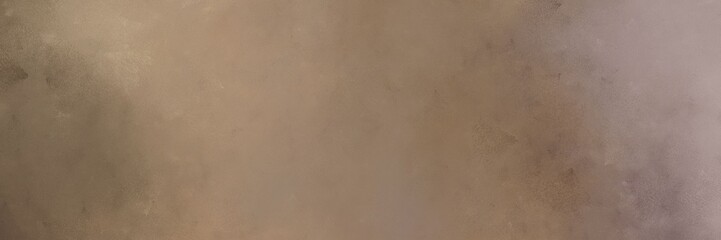 horizontal colorful vintage painting background texture with pastel brown, rosy brown and old mauve colors and space for text or image. can be used as header or banner