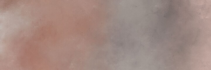 horizontal old color brushed vintage texture with rosy brown, silver and dim gray colors. distressed old textured background with space for text or image. can be used as header or banner