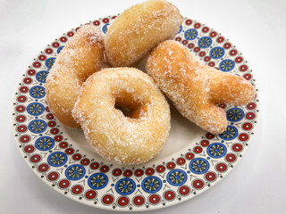 Chiacchiere, the traditional fried dough pastry to celebrate carnival in Italy