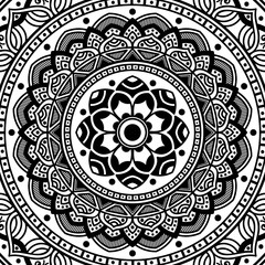 Abstract Vector Mandala for coloring page