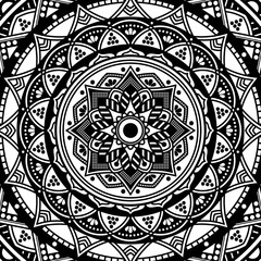 Mandala decorative ornament. Can be used for greeting card, phone case print, etc. Hand drawn background, vector isolated on white. EPS 10 