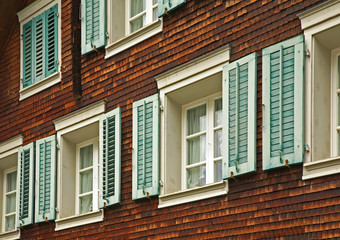 Fragment of traditional house in Stans. Nidwalden. Switzerland