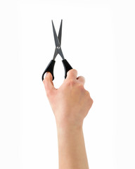 using a scissors
