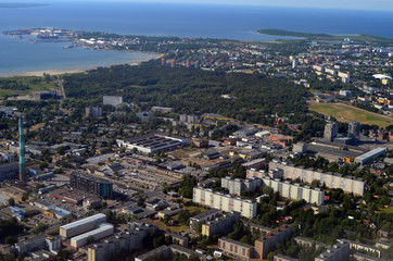 View from the airliner of Kiev - Tallinn