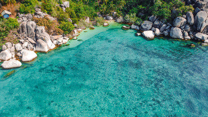 Vistas aéreas Playas de Koh Tao Tailandia