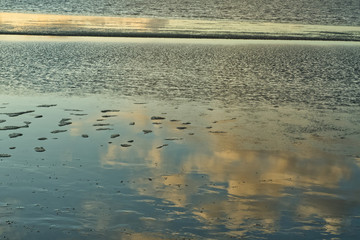 Spiegelung Wolken Meer