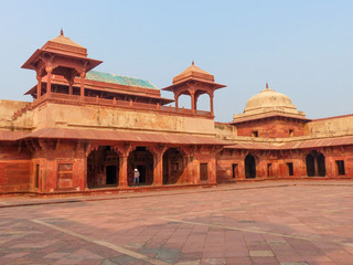 Obraz premium odha Bai Mahal Palace in Fatehpur Sikri Palace Uttar Pradesh India