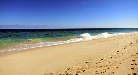waves on the beach at Canary Islands
