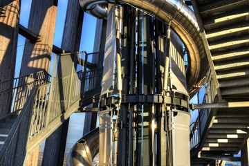 Rohr, Stiege, Treppe, Gerüst, Metall, Aufstieg, Stufen, Geländer, Gerüst, Installation, Höhe,...