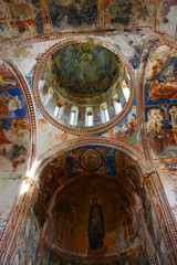 Fototapeta na wymiar Kutaisi, Georgia - September 27, 2018: View from inside of Gelati Monastery