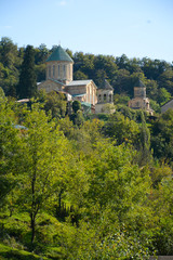 Fototapeta na wymiar Kutaisi, Georgia - September 27, 2018: View to Gelati Monastery