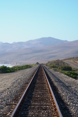 Fototapeta premium railway in the mountains