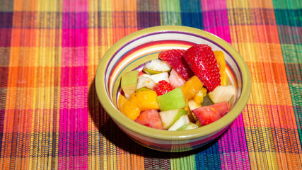 Fruit salad natural breakfast