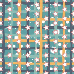 Seamless Pattern with Stars