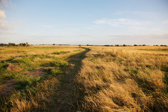 Wanderweg am Salzhaff