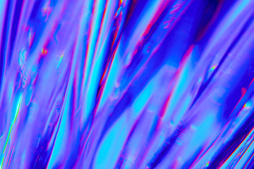 Abstract blurred soft focused futuristic wavy background. Trendy neon holographic mint, purple,...