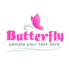 Butterfly Logo Template Design Vector, Emblem, Design Concept, Creative Symbol, Icon