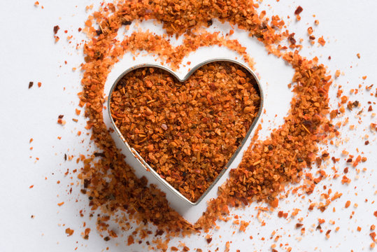 Tajin Seasoning In A Heart Shape