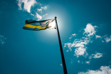Curacao Waving Flag