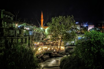 Old town in the night