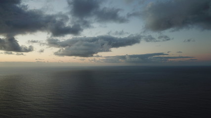 Obraz premium Afternoom of storm.land sea and air