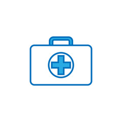 Medical kit bag icon