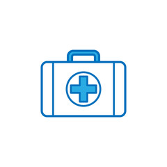 Medical kit bag icon