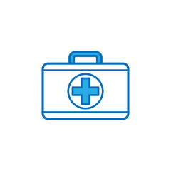 Medical kit bag icon