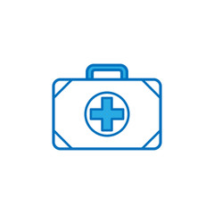 Medical kit bag icon