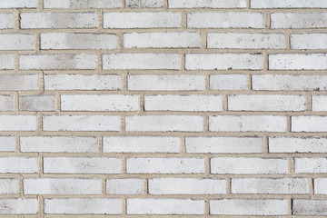 White brick wall pattern background, close up