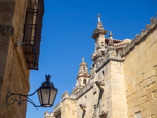 Vintage lanterns on the streets in Spain