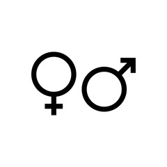 Sex symbols, gender signage unisex