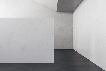 Obraz premium Betonowa ściana z miejscem na kopię