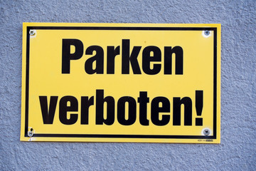 Schild Parken verboten