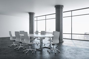 Contemporary meeting room interior