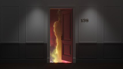 Fototapeta premium Nebula Room Door