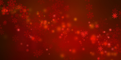 Xmas background. Red pattern snowflake backdrop wallpaper.