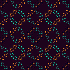 Seamless pattern with geometric ornament.