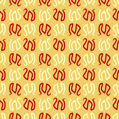 Bright seamless pattern with alternating geometric elements.