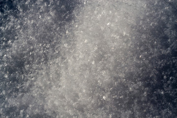 Beautiful frosty patterns on the window glass.