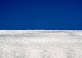 Fototapeta na wymiar winter landscape with blue sky 