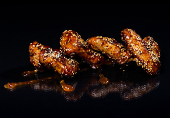 Chicken wings with honey..