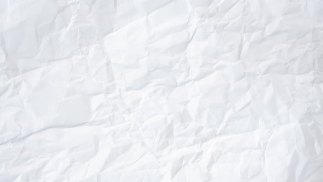 Stop motion crumpled paper texture background. crush paper so that it becomes creased and wrinkled.